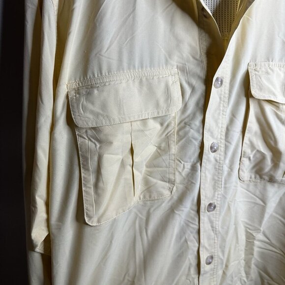 ExOfficio Shirt Mens XL Adventure Vented Utility Flap Pocket Button Long Sleeve - Picture 6 of 12